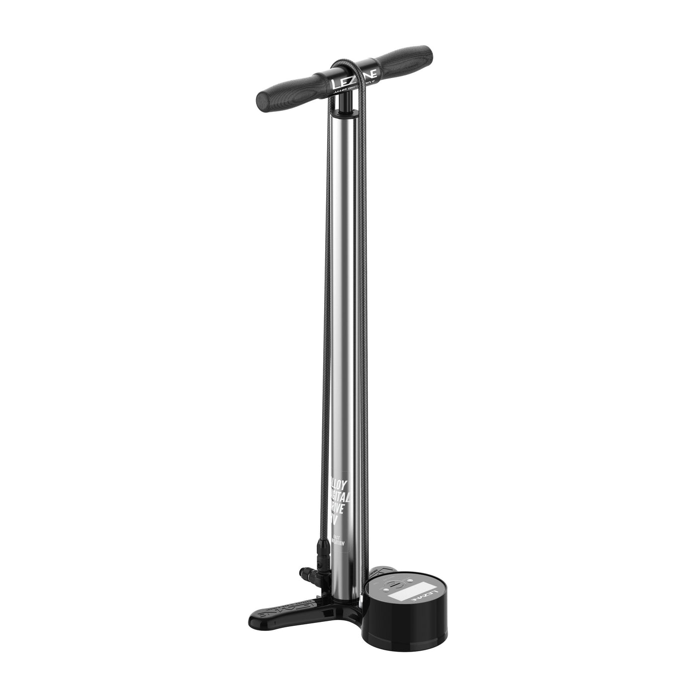 Lezyne Floor Pump Alloy HV Digital Drive 3.5 - Gloss Silver