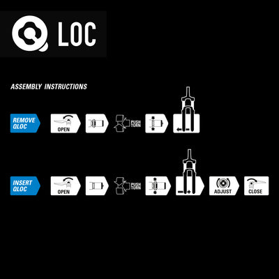 Suntour Q-Loc Thru Axle Nut Kit