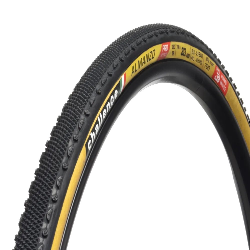 Challenge Almanzo Pro Handmade Tubeless Gravel Tyre Tan 260tpi