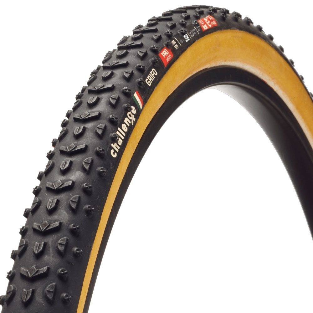 Challenge Grifo Handmade Pro Tubular CX Tyre Tan 300tpi