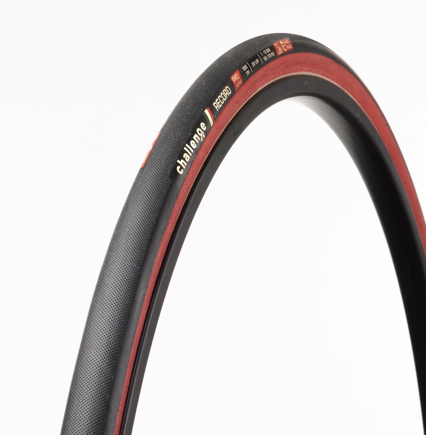 Challenge Pista Record Handmade Pro Tubular Track Tyre Red 300tpi