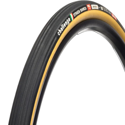 Challenge Strada Bianca Handmade Tubeless Tubular Gravel Tyre Tan 260tpi