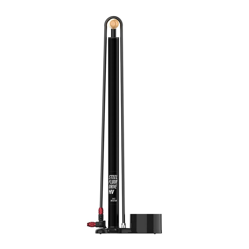 Lezyne Floor Pump Steel HV Floor Drive 3.5 - Flat Black