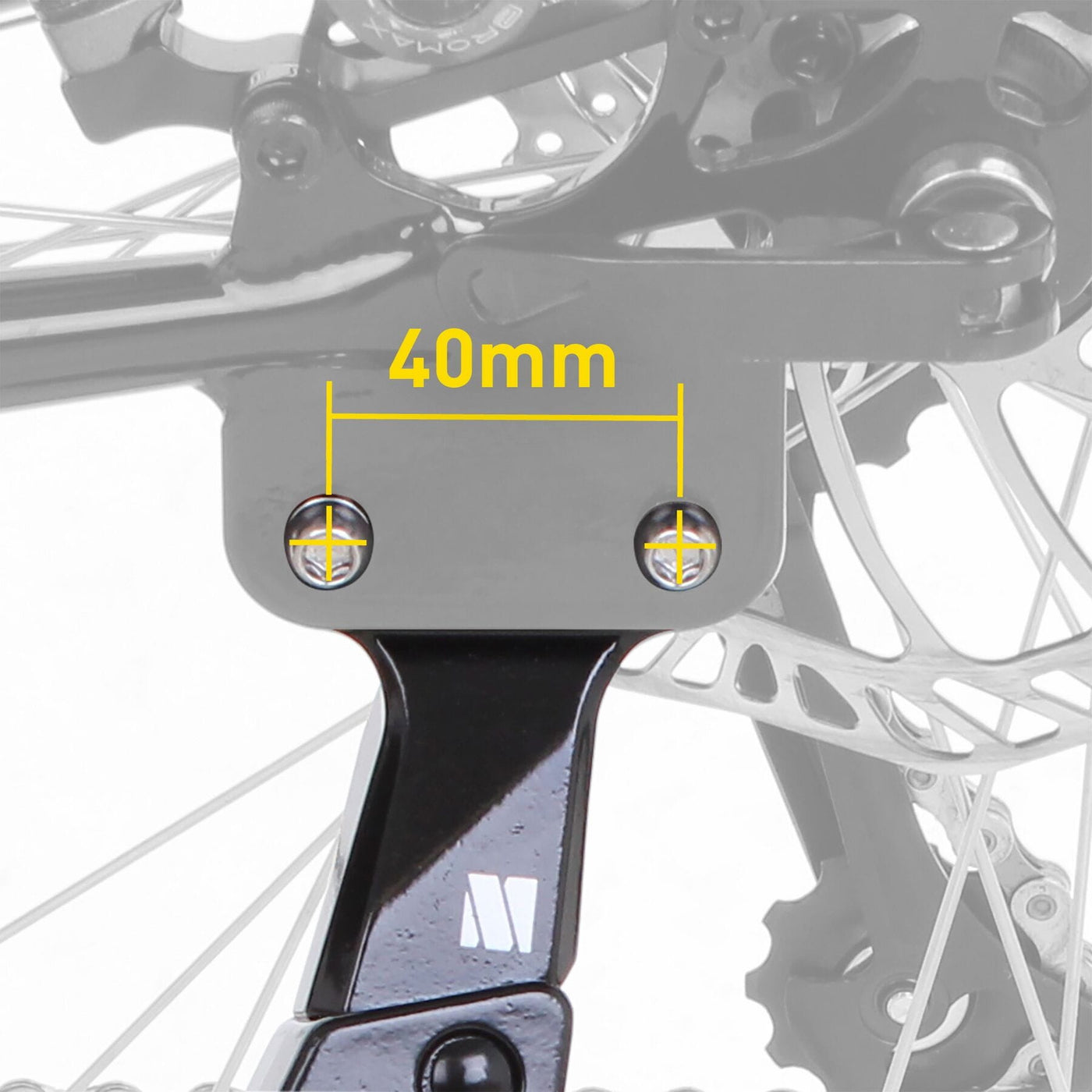 M Part Essential Bike Kickstand 24-29 Inch Adjustable 40mm Direct Mount 20kg