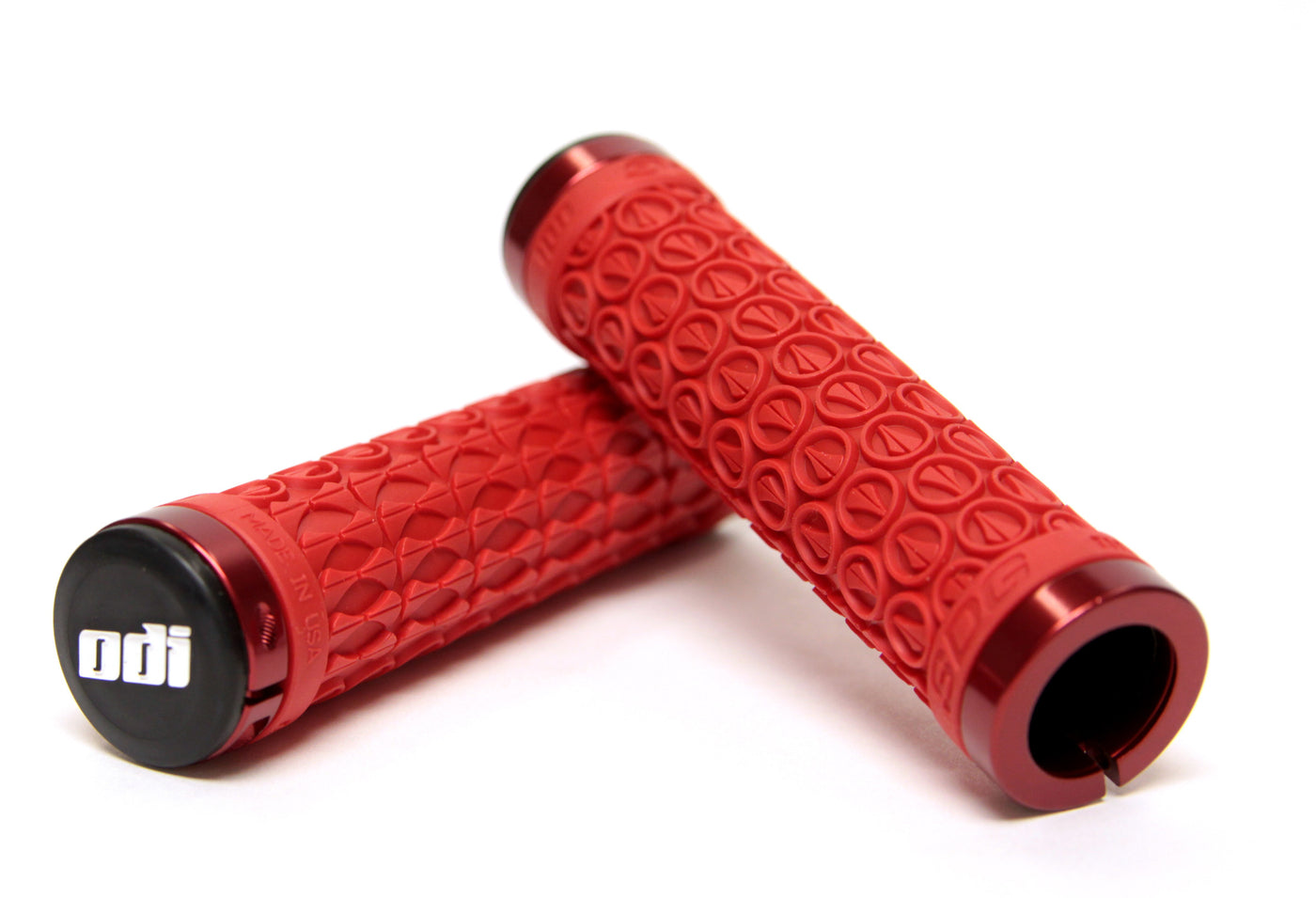 ODI SDG MTB Lock On Handlebar Grips 130mm - Red Black